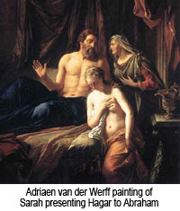 Islam History:  Sarah presents Hagar to Abraham