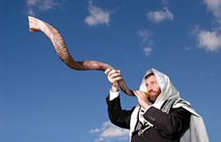 Jewish Holidays:  Blowing the shofar